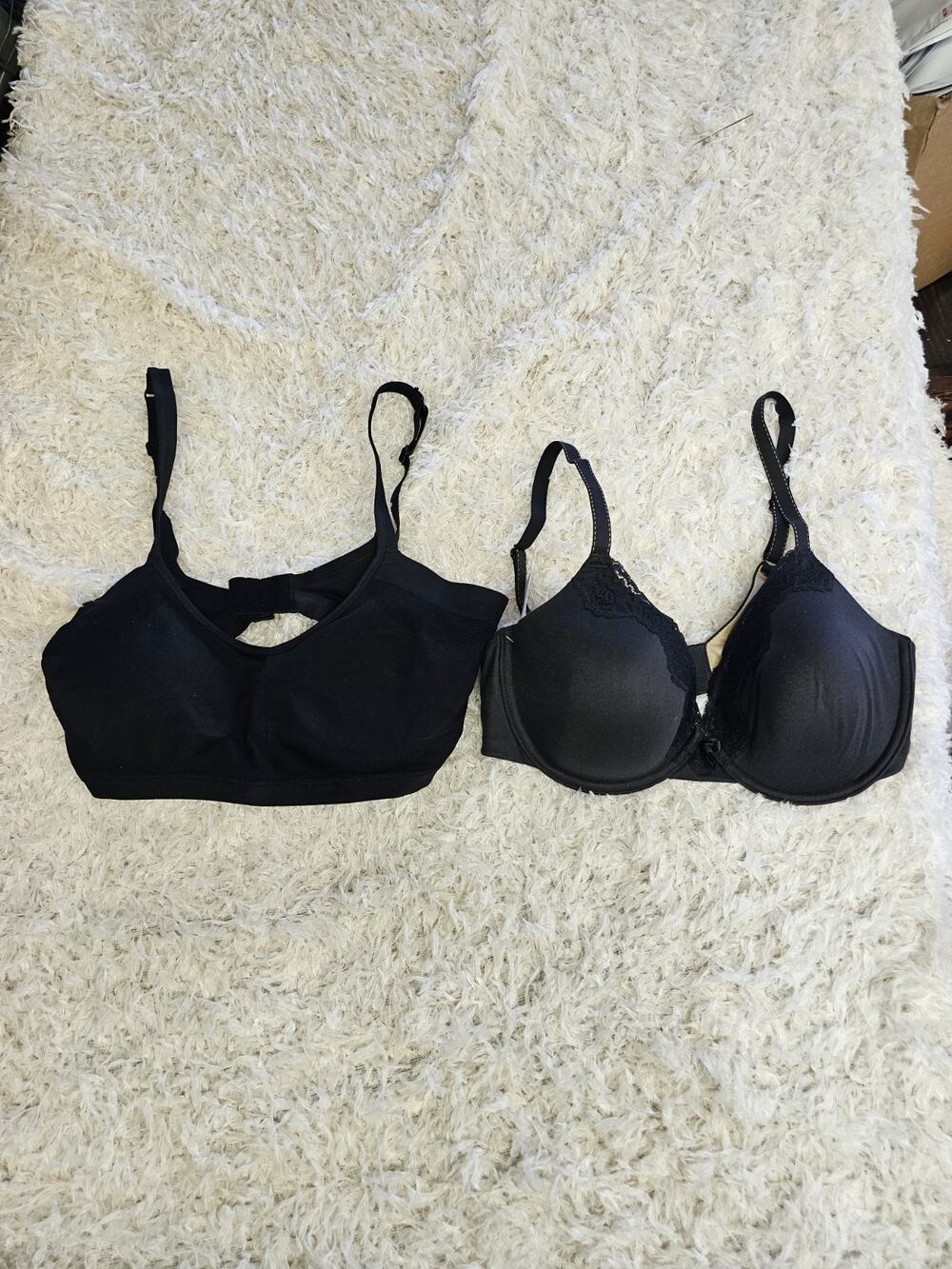 NWOT Maidenform Comfort Devotion Underwire Felina Wireless Smoothing Bra Set M